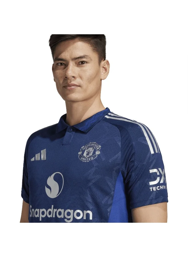 Adidas Mufc A Jsy Au Blue Football Jerseys For Men Xs