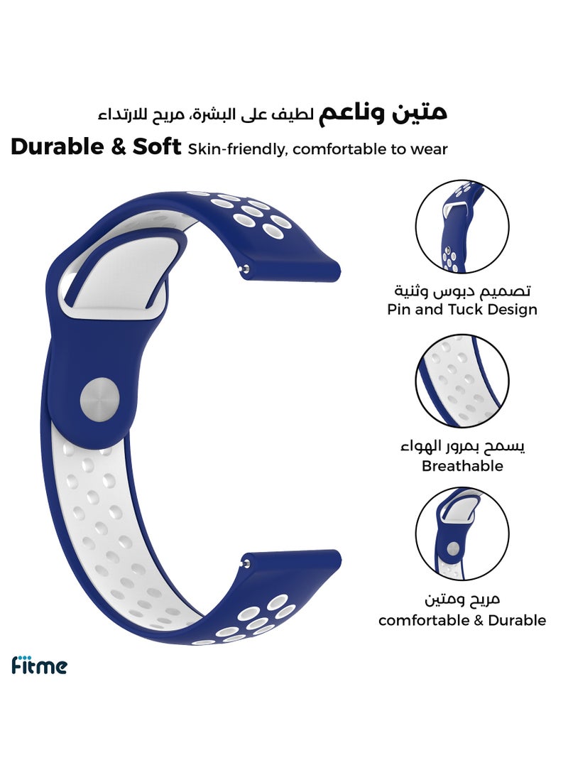 FITME Sport Silicone Band For Huawei Watch GT (46mm) / Watch GT 2e (46mm) / GT 2 / GT 2 Pro / GT 3 / GT 3 Pro (46mm) / GT Runner / GT 4 (46mm) / GT5 (46mm) \ GT5 pro (46mm) - (22 mm)  - Image 2