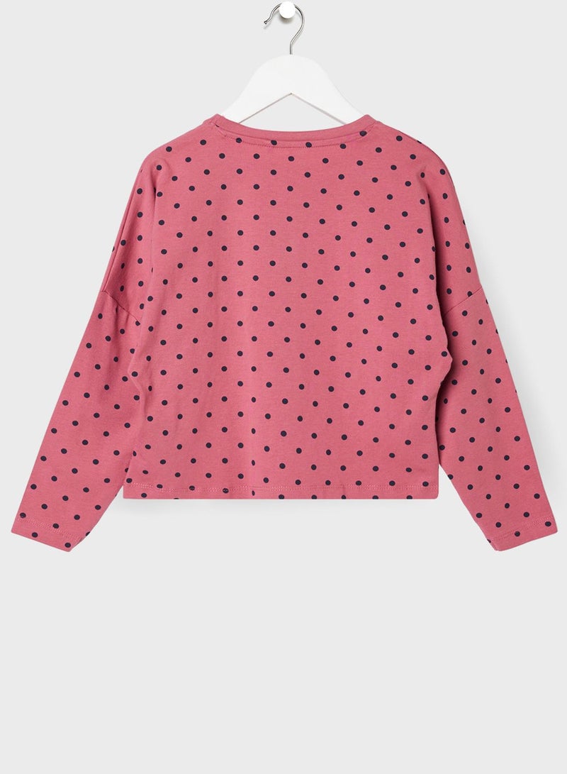 NAME IT Kids Polka Dot Top  - Image 2