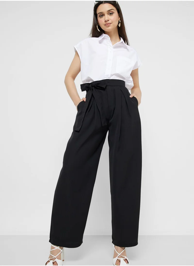 Ginger Comfort Pants With Waist Tie Up