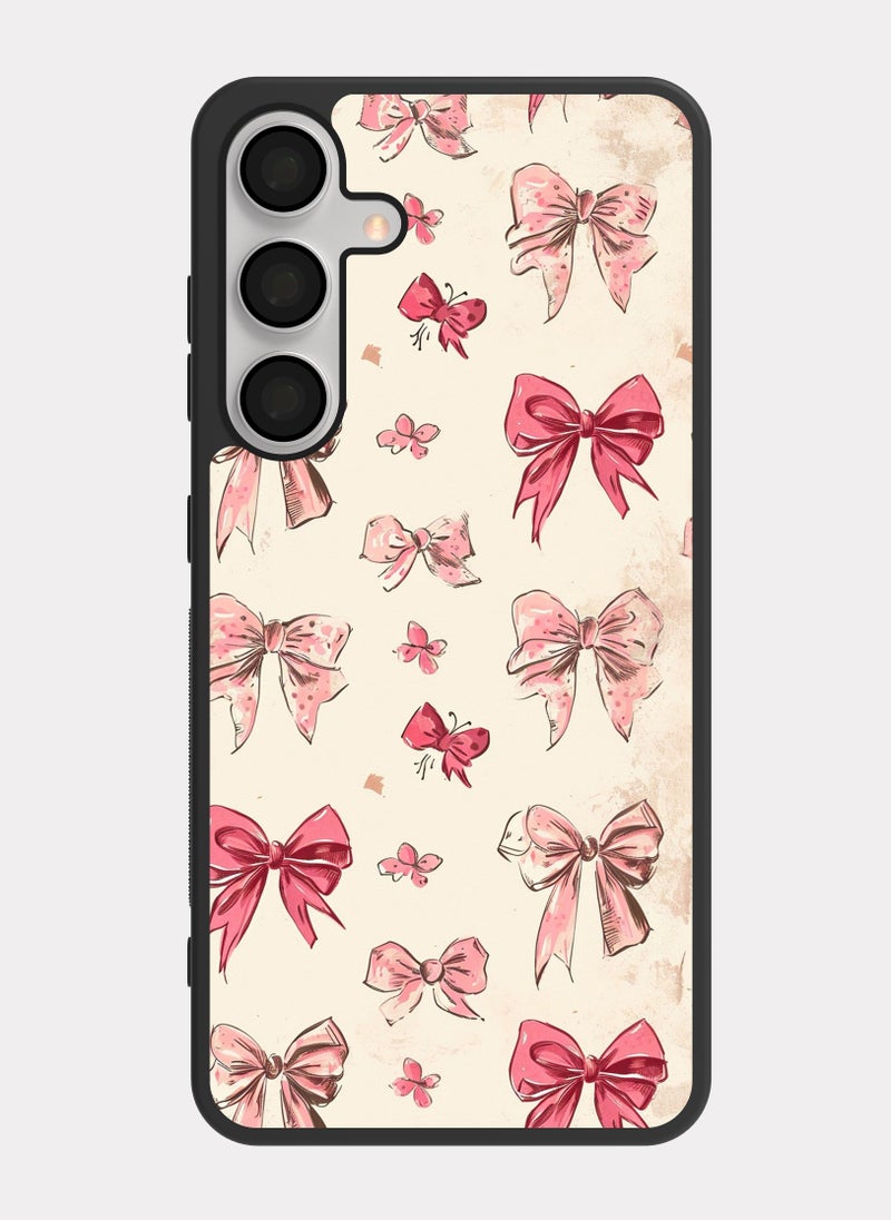 PXLAAT Samsung Galaxy S24 case cover Bow Pattern - Image 1