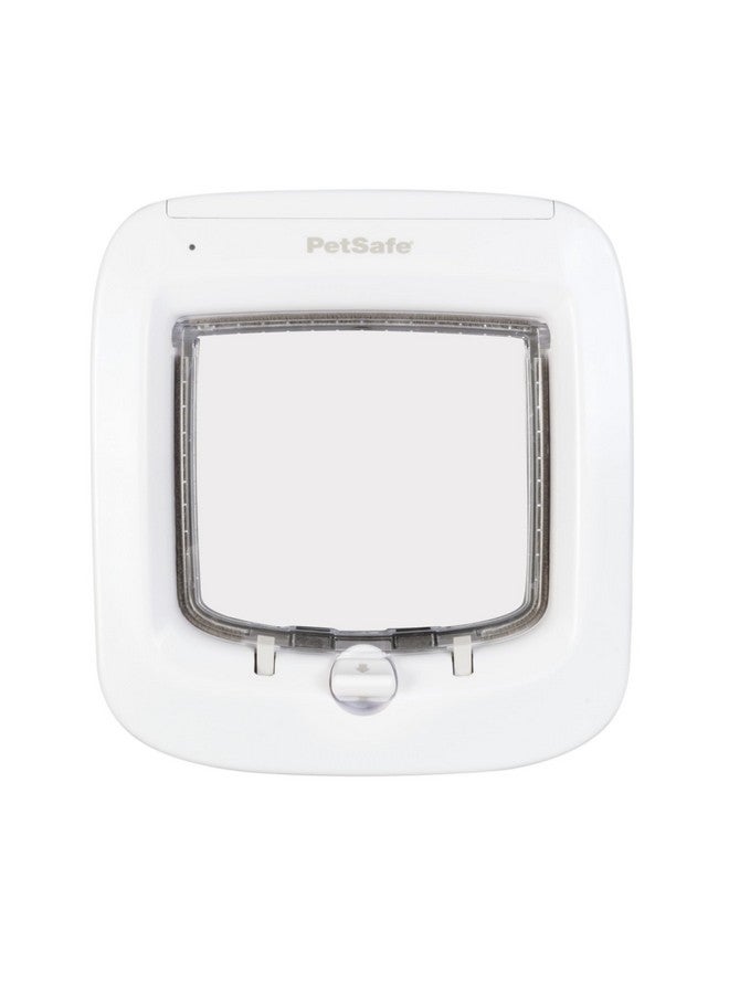 PetSafe Microchip Cat Door, Exterior or Interior Pet Door - Multi-User RFID Access Up to 40 Pets, 4-Way Locking, Weatherproof, DIY Easy Install, Hardware Kit; Privacy for Cat Litter Box or Pet Feeder - Image 1