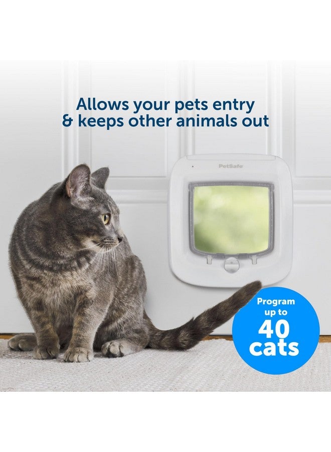 PetSafe Microchip Cat Door, Exterior or Interior Pet Door - Multi-User RFID Access Up to 40 Pets, 4-Way Locking, Weatherproof, DIY Easy Install, Hardware Kit; Privacy for Cat Litter Box or Pet Feeder - Image 4