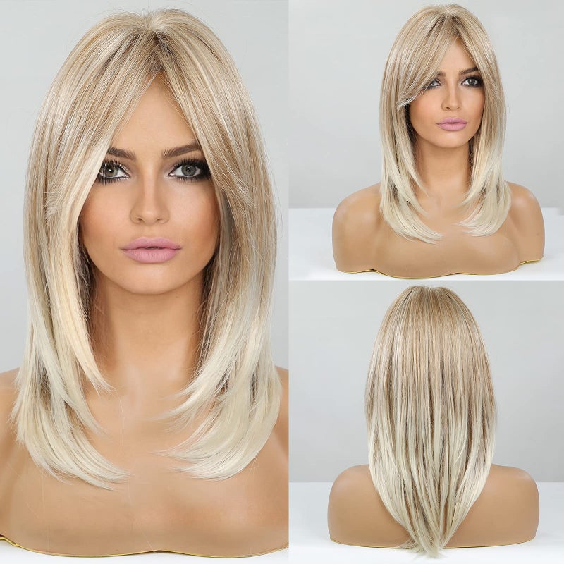 باروكة HAIRCUBE متعددة الطبقات للنساء باروكة صناعية