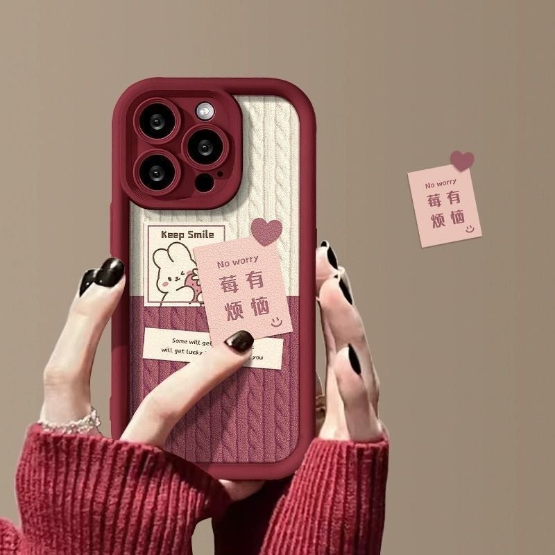 Bunberry has troubles for iPhone16/14ProMax phone case 13 Apple 12/15 all-inclusive XS/XR/ - Image 4