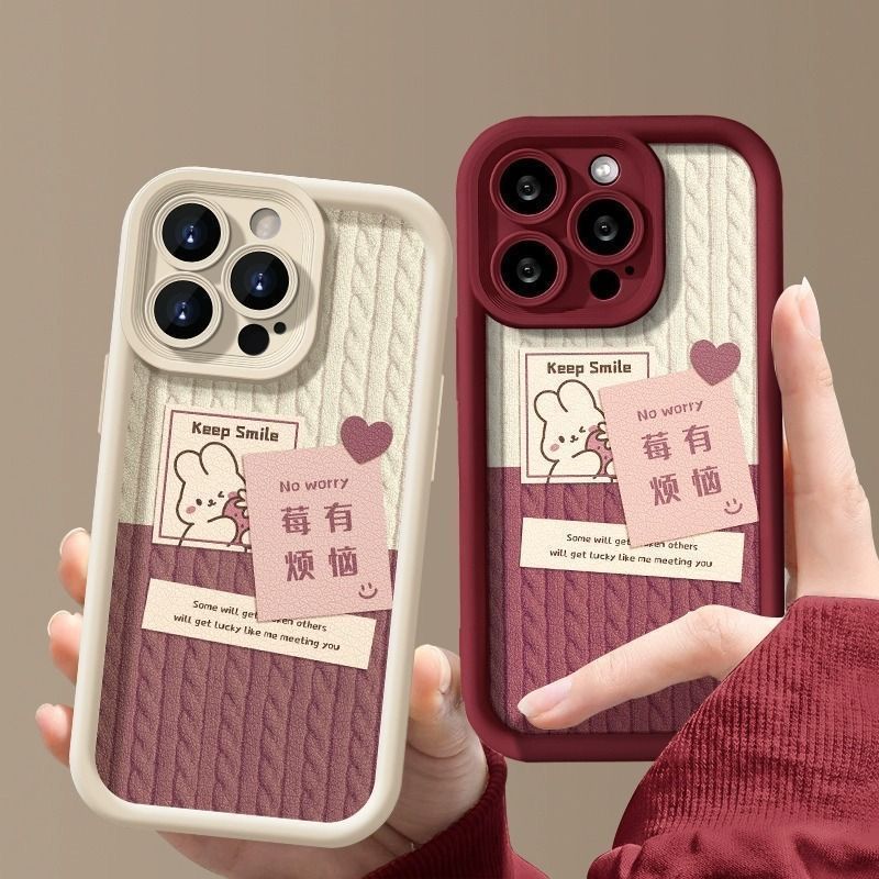 Bunberry has troubles for iPhone16/14ProMax phone case 13 Apple 12/15 all-inclusive XS/XR/ - Image 3