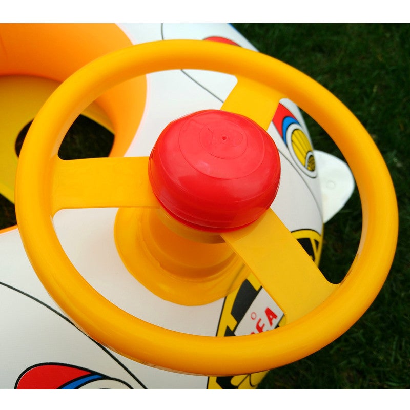 110 Car Horn Boat Baby Swimming Seat With Steering Wheel Horn Will Be Called Water Car Boat - Image 3