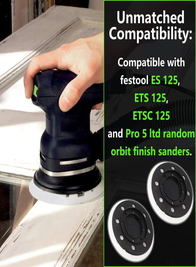BSNOVT 492280 ETS 125 Eq Jetstream Sanding Pad Replacement,Soft,5 inches,8 Holes, Compatible with Festool ES 125,ETS125, ETSC 125,Pro 5 ltd Random Orbit Finish Sanders - Image 2