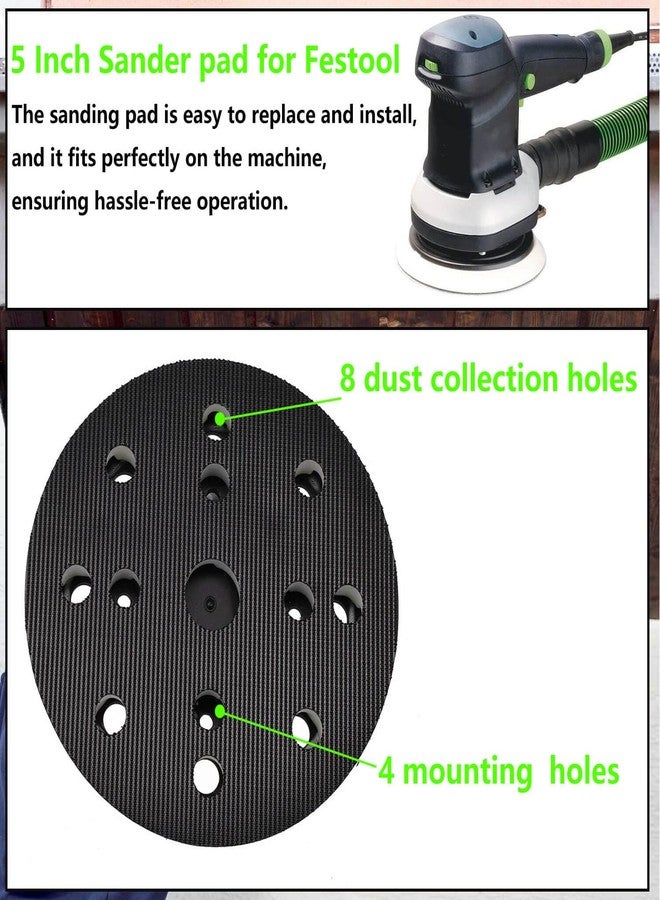 BSNOVT 492280 ETS 125 Eq Jetstream Sanding Pad Replacement,Soft,5 inches,8 Holes, Compatible with Festool ES 125,ETS125, ETSC 125,Pro 5 ltd Random Orbit Finish Sanders - Image 5