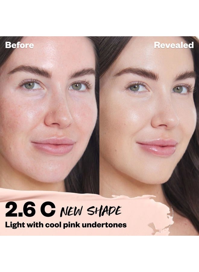 Kosas Revealer Concealer - Medium Coverage Makeup with Hyaluronic Acid, Conceals Dark Circles Under Eyes, Dark Spots and Blemishes + Brightens, Hydrates, Long-Lasting & Vegan, (Tone 2.6 C) - Image 2