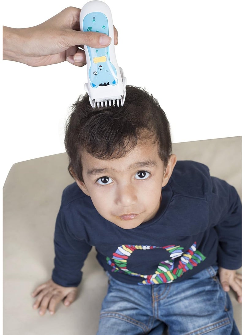 هافلز ماكينة قص شعر الأطفال القابلة لإعادة الشحن من هافيلز BC1001 (أبيض/أزرق) - Image 4