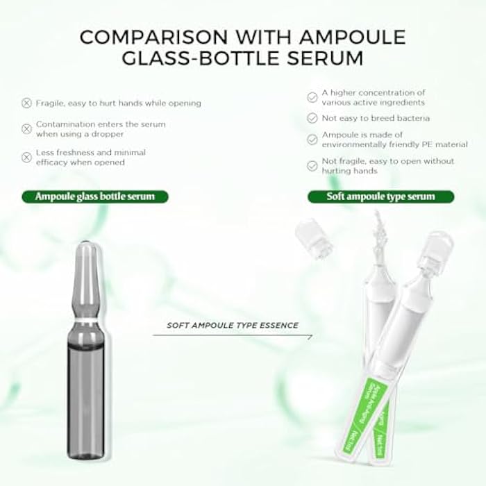 BACHERI Hydrating & Anti-Aging Ampoules Serum - Apple Stem Cell & Tremella Mushroom Extract and Collagen - Deep Hydration, Anti-Wrinkle, Skin Firming & Revitalizing, For All Skin Types, 15 Pcs/Box - Image 4