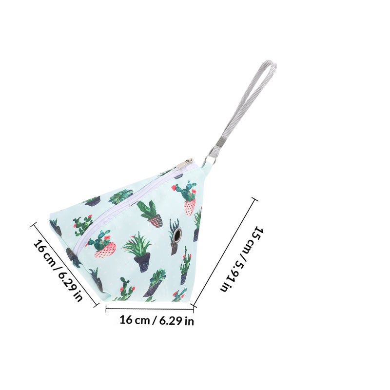 Cactus Pattern Hamster Carrying Case Little Pet Carrying Bag Hamster Storage Bag - Image 2