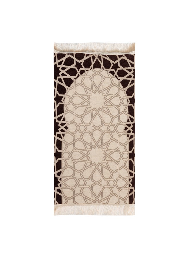 AL SANIDI Memori Foam Prayer Rug Comfortable Foam Prayer Rug Beige Size120*70*3 Cm  - Image 1