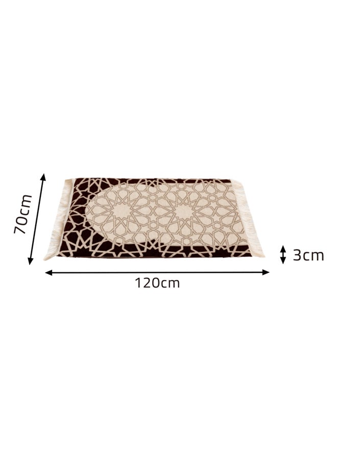 AL SANIDI Memori Foam Prayer Rug Comfortable Foam Prayer Rug Beige Size120*70*3 Cm  - Image 5