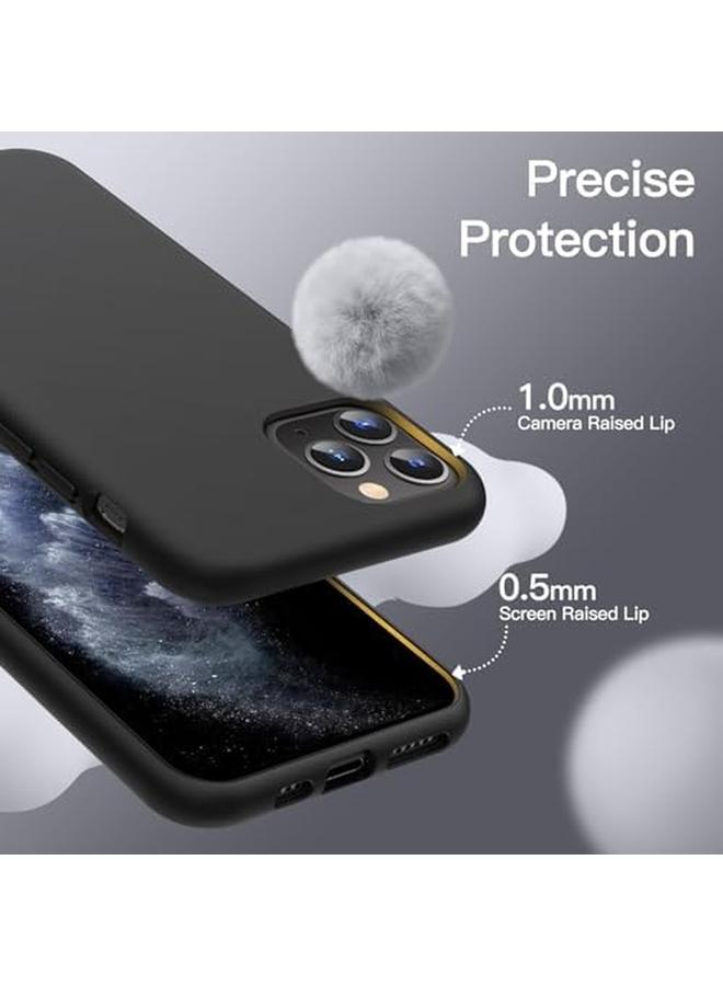 Jetech Silicone Case For Iphone 11 Pro 5.8 Inch Silky Soft Touch Full Body Protective Case Shockproof Cover With Microfiber Lining Black - Image 4