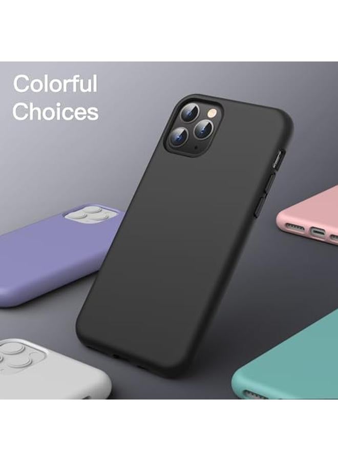 Jetech Silicone Case For Iphone 11 Pro 5.8 Inch Silky Soft Touch Full Body Protective Case Shockproof Cover With Microfiber Lining Black - Image 5