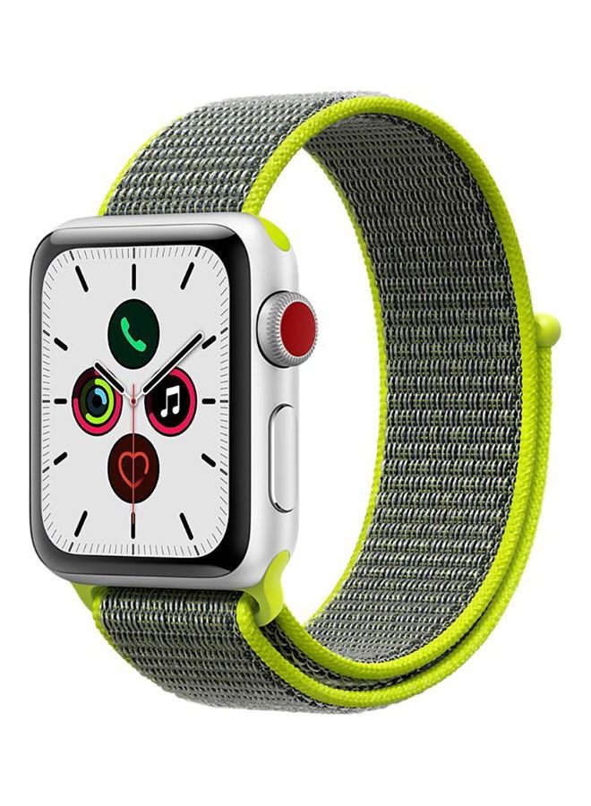 Replacement Band For Apple iWatch Series 5/6/7 42/44/45mm Green/Grey - Image 1