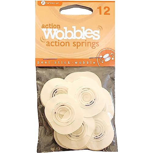 Hampton Art Action Wobbles Standard 12 Pieces, Action Wobbler, Wobble Kit, Wobblers for Card Making, Craft Springs, Wobblers for Cards, Wobble Springs - Image 1