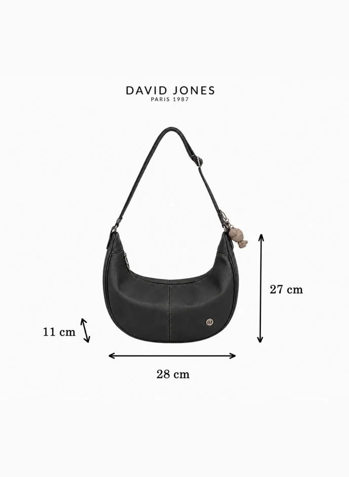 ديفيد جونز David Jones UAE حقيبة كتف من جلد صناعي نباتي مع حزام قابل للتعديل CM7502-1