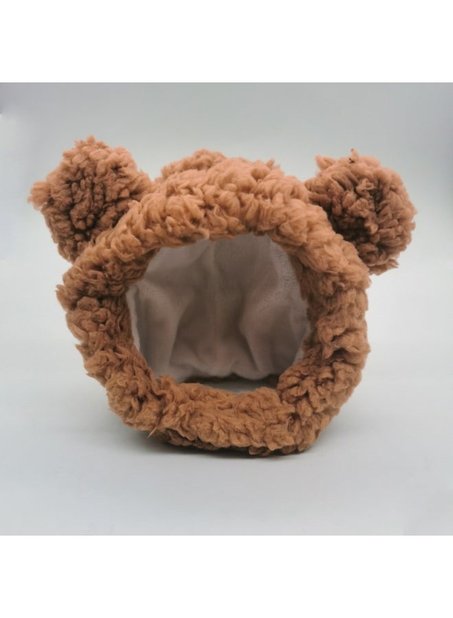 قبعة أذنان دب لطيفة للقطط والكلاب الصغيرة - Image 3