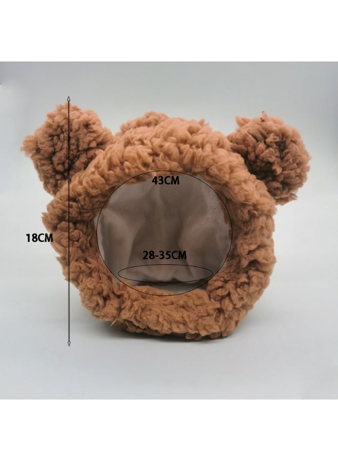 قبعة أذنان دب لطيفة للقطط والكلاب الصغيرة - Image 4