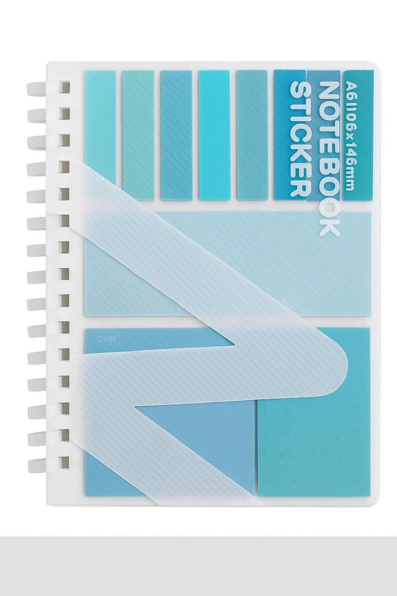 AccuPrints A6 Spiral Notebook Diary with Sticky Notes & Page Markers – 80 Ruled Pages, 80 GSM – Soft Wiro Bound for Smooth Writing – Note Keeper for School, College & Office Use - Image 1