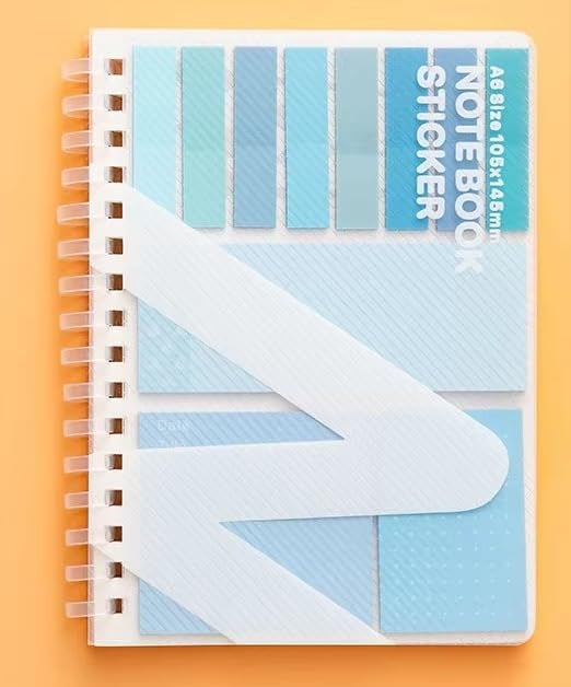 AccuPrints A6 Spiral Notebook Diary with Sticky Notes & Page Markers – 80 Ruled Pages, 80 GSM – Soft Wiro Bound for Smooth Writing – Note Keeper for School, College & Office Use - Image 3