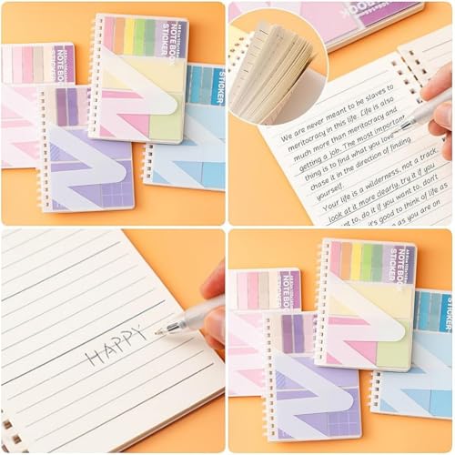 AccuPrints A6 Spiral Notebook Diary with Sticky Notes & Page Markers – 80 Ruled Pages, 80 GSM – Soft Wiro Bound for Smooth Writing – Note Keeper for School, College & Office Use - Image 4