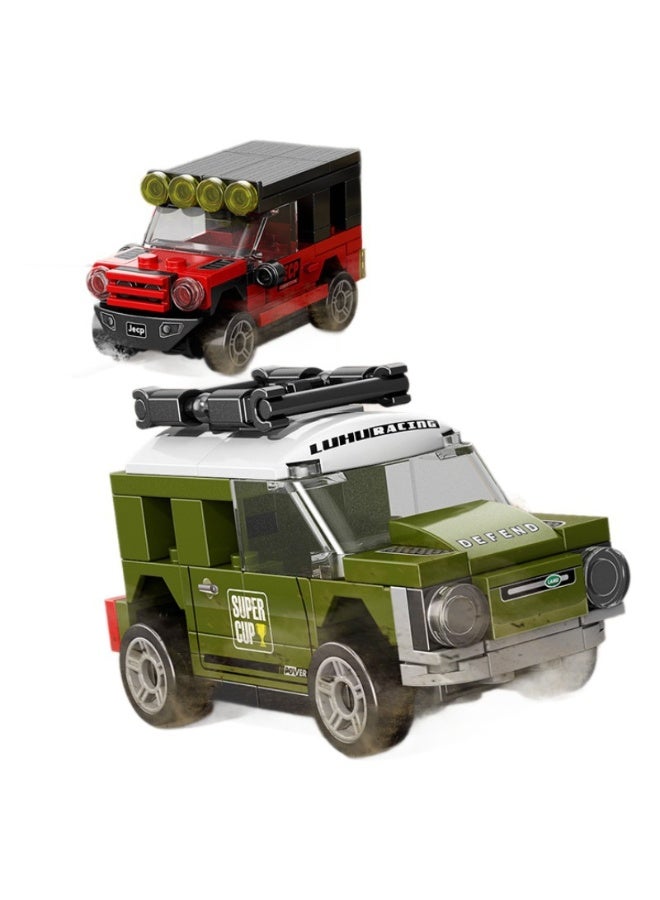 HALAMODO 76PCS Pull-back Sports Car Building Set | Pull-Back Racing Car | Kids Creative Assembly Toy | High-Simulation Sports Car Model | ABS Micro Blocks | Powerful Pull-Back Motor | Premium Grip Tires | Detailed Front Design | Stable Construction - Image 3