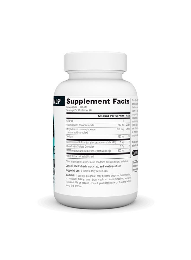 Source Naturals مركب الجلوكوزامين والكوندرويتين مع MSM، 60 قرص - Image 2