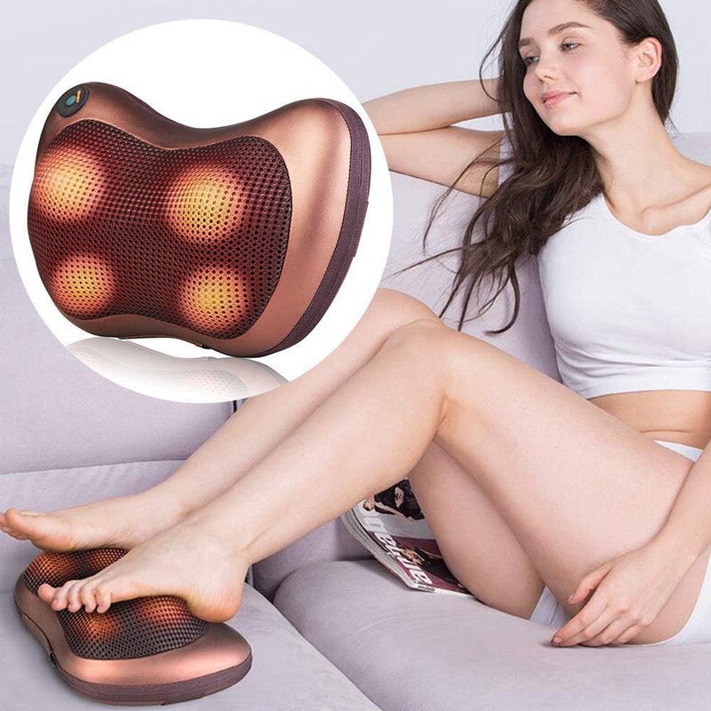 Shiatsu Back and Neck Massager with Heat - Electric Deep Tissue Massage Pillow for Pain Relief - Image 3