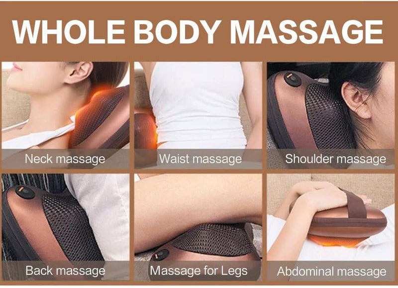 Shiatsu Back and Neck Massager with Heat - Electric Deep Tissue Massage Pillow for Pain Relief - Image 4
