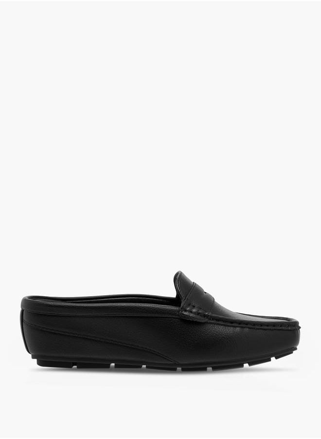 Le Confort Women Solid Slip-On Mules with Wedge Heels  - Image 3
