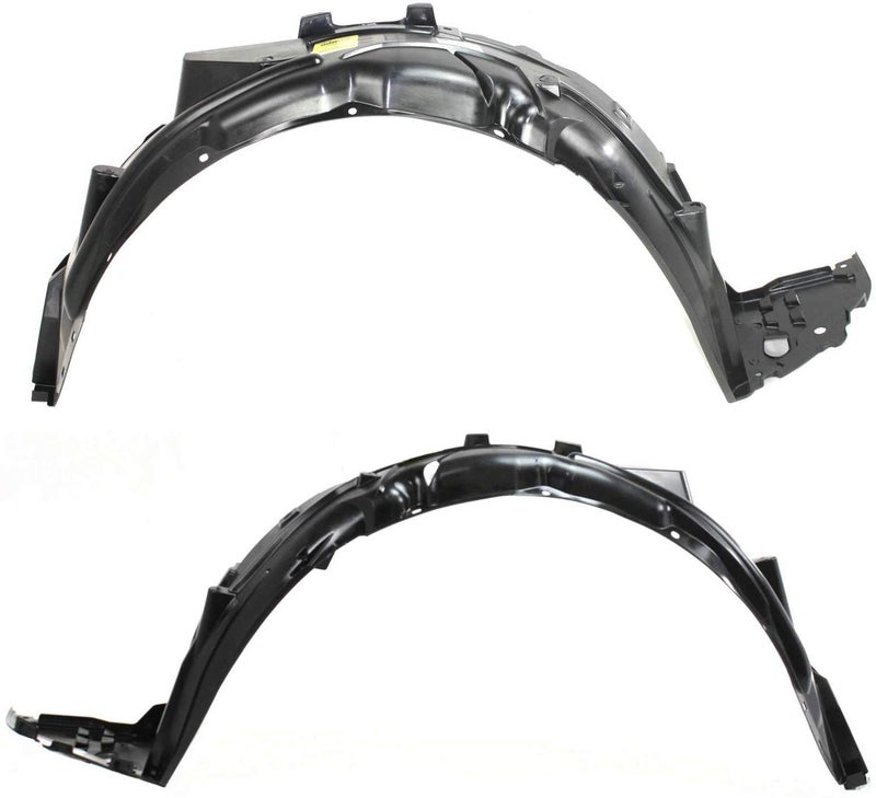 Evan Fischer Fender Liners Front Driver and Passenger Side Compatible With 2006-2011 Honda Civic Sedan - For EX/EX-L/GX/LX/Si/Hybrid Models - Image 1