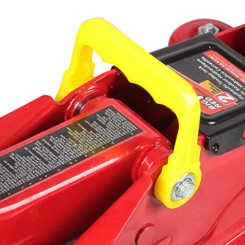Big RED TAM82012 Torin Hydraulic Trolley Service/Floor Jack with Blow Mold Carrying Storage Case, 2 Ton (4,000 lb) Capacity, Red - Image 3