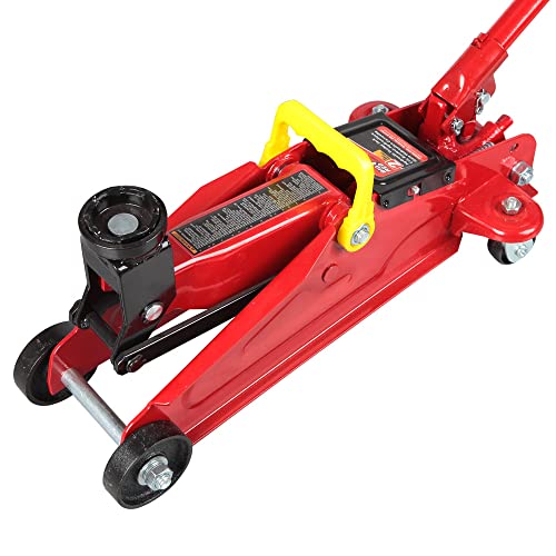 Big RED TAM82012 Torin Hydraulic Trolley Service/Floor Jack with Blow Mold Carrying Storage Case, 2 Ton (4,000 lb) Capacity, Red - Image 4