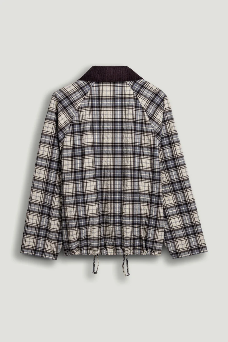 Nocturne  Checked Contrast Collar Jacket for Women | Best Price UAE