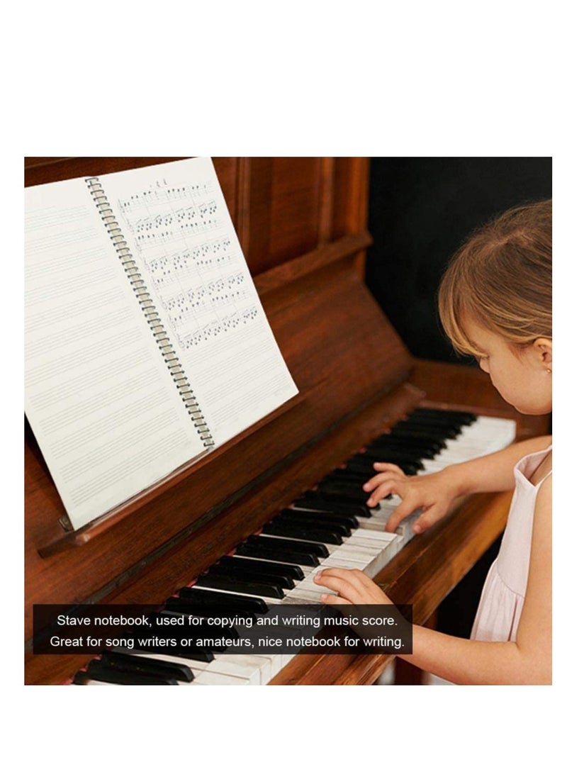 SYOSI - Music Notebook Blank Sheet Composition Manuscript Staff Paper Writing with 50 Pages - Image 1