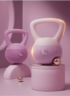 Generic Soft Kettlebell Non-Slip PVC, Quiet & Safe Home Gym Weights Dual-Weight Soft Kettlebell Set for Women & Men | 5kg PVC Fitness Kettlebell with Anti-Slip Base | Home Gym Exercise Equipment  - Image 3