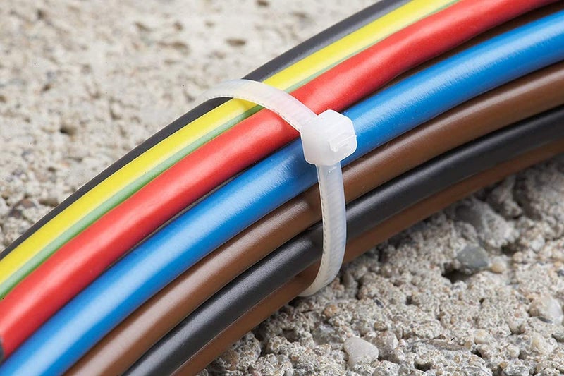 Loquat Smart Tools Self Locking Nylon Zip Ties Combo Set of Nylon Cable Ties Self Locking Cable Pack of 300 Pieces 4 6 8 10 Inch White - Image 3