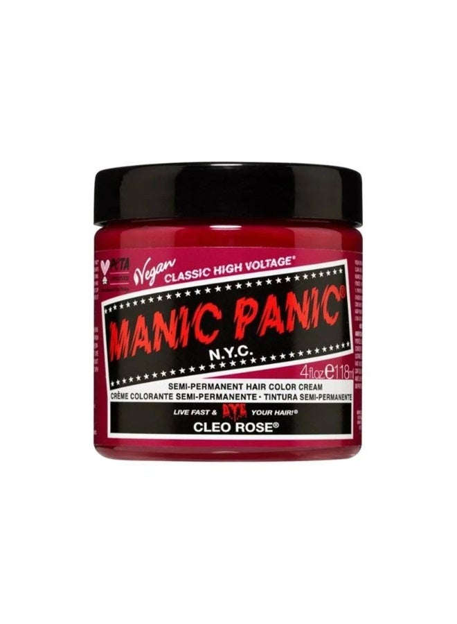 Manic Panic Classic High Voltage Semi-Permanent Hair Color Cream Cleo Rose 118ml - Image 1