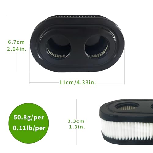 LiuTaoWMX 593260 Air Filter for Lawn Mower, 798452 334404 Replacement Air Filter Compatible with Toro Series Engine 550E 500EX 550EX 625 575EX 4247 5432 5432k, 2 Packs - Image 2