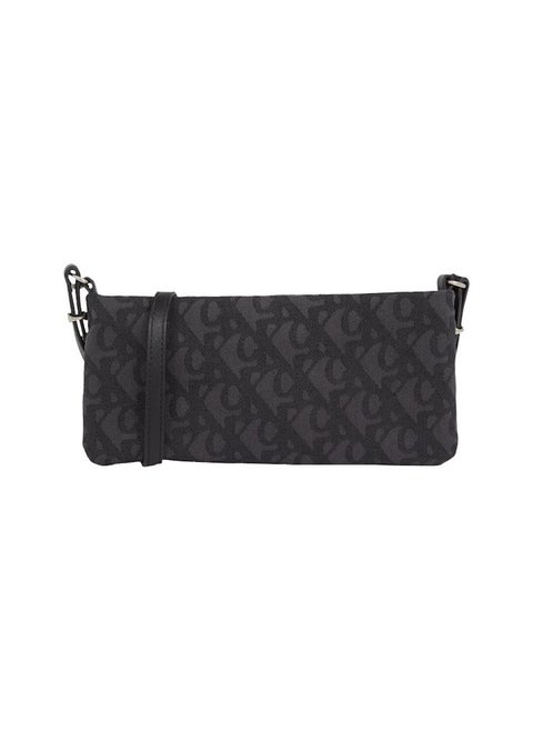 LOGO JACQUARD ZIP WALLET