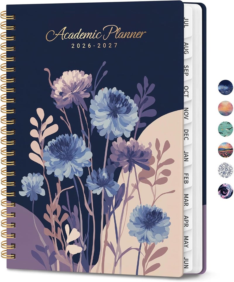 ZOTIA Planner 2026-2027, Monthly and Weekly Calendar Academic Planner July 2026 - June 2027, Hardcover Student Teacher Planning Agenda Book with Tabs, Perfect for Office School Supplies, A5 (6.3" x 8.5 - Image 1