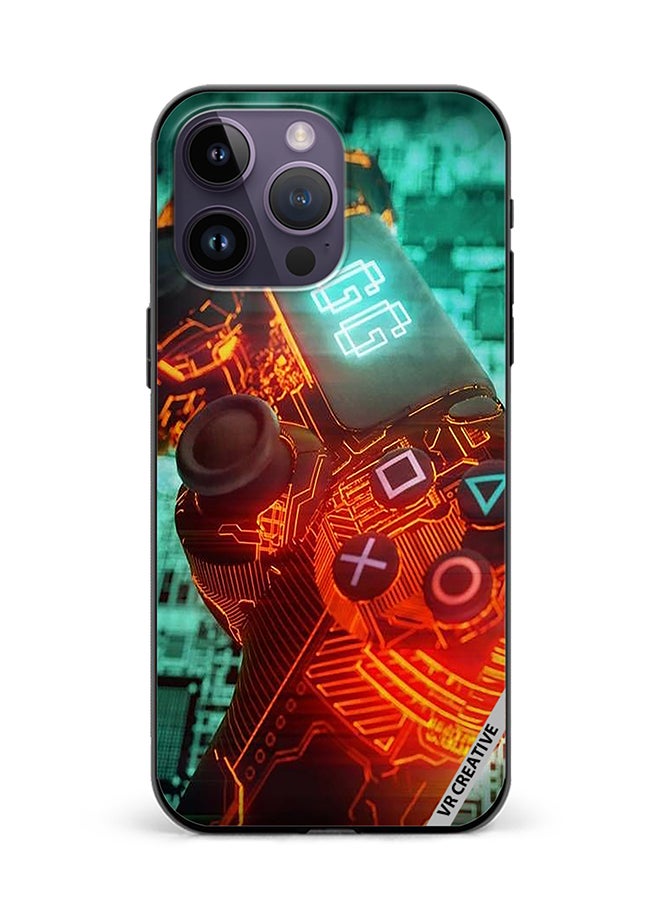 VR CREATIVE Protective Case Cover For Apple iPhone 15 Pro Ps4 Controller Design Multicolour - Image 1