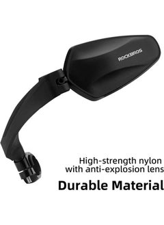 Arabest Bike handlebar Mirror, HD,Blast-resistant, E-bike Mirror, Glass Lens, Compatible with all models mountain road bicycle cycling rear view mirror 360 rotatable folding bicycle mirror  (Black, Right)  - Image 3