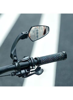 Arabest Bike handlebar Mirror, HD,Blast-resistant, E-bike Mirror, Glass Lens, Compatible with all models mountain road bicycle cycling rear view mirror 360 rotatable folding bicycle mirror  (Black, Right)  - Image 2