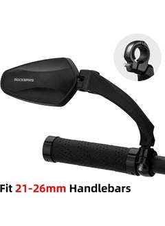 Arabest Bike handlebar Mirror, HD,Blast-resistant, E-bike Mirror, Glass Lens, Compatible with all models mountain road bicycle cycling rear view mirror 360 rotatable folding bicycle mirror  (Black, Right)  - Image 5