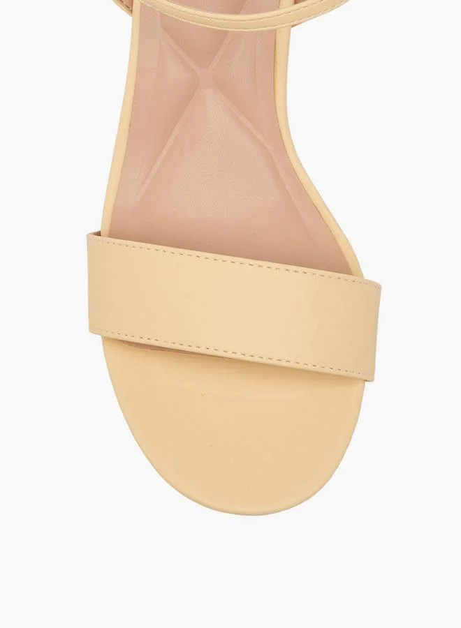 Celeste YELLOW Women Block Heel Ankle Strap Sandals for Women | Best Price UAE